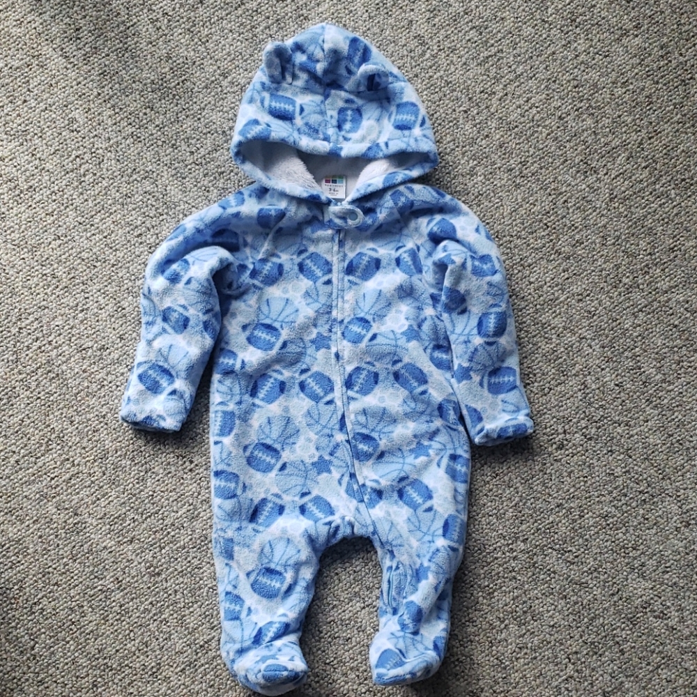 Sport Print Fleece Snowsuit